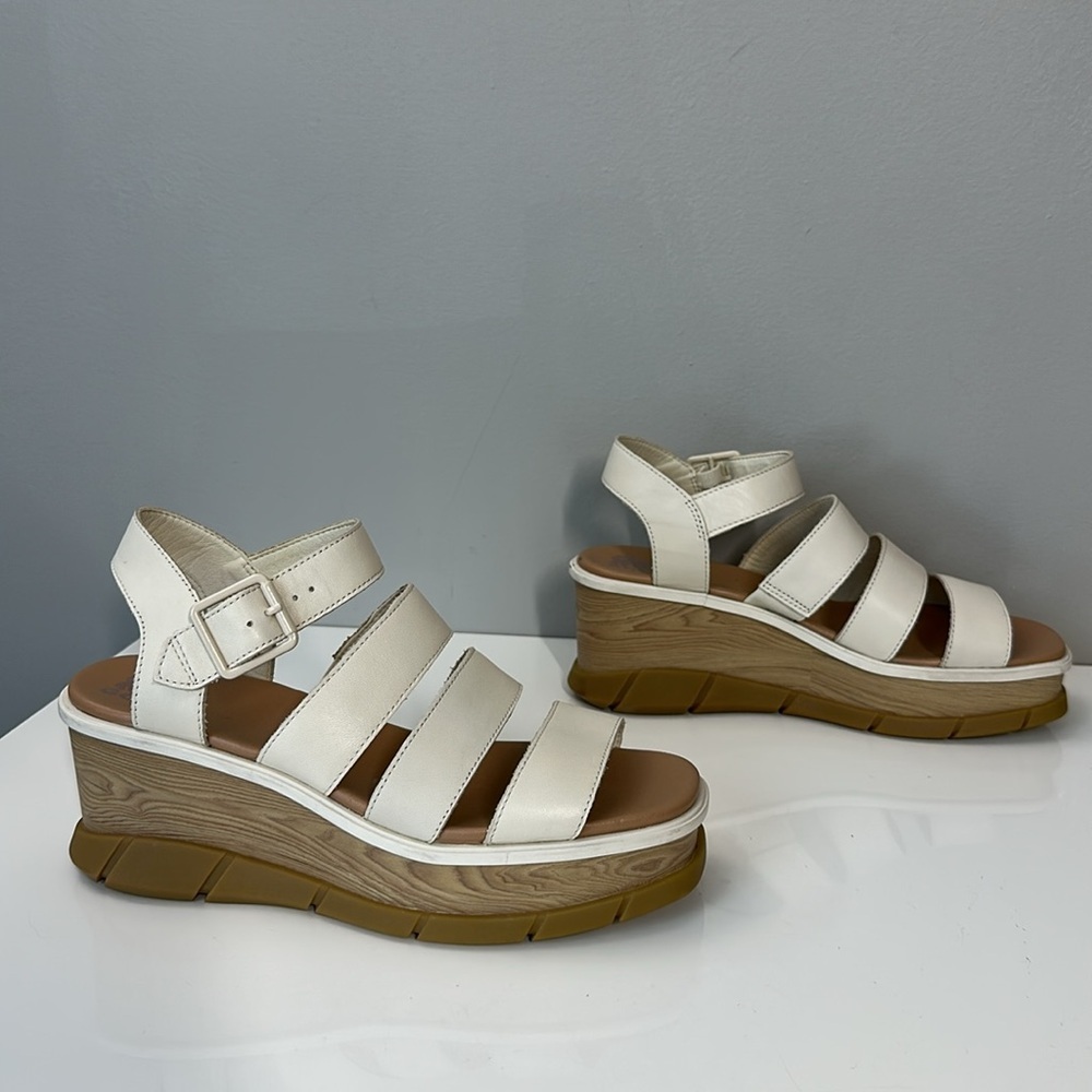 Sorel Joanie lll Ankle Strap Wedge Sandals Size 9.5 - Picture 2 of 14